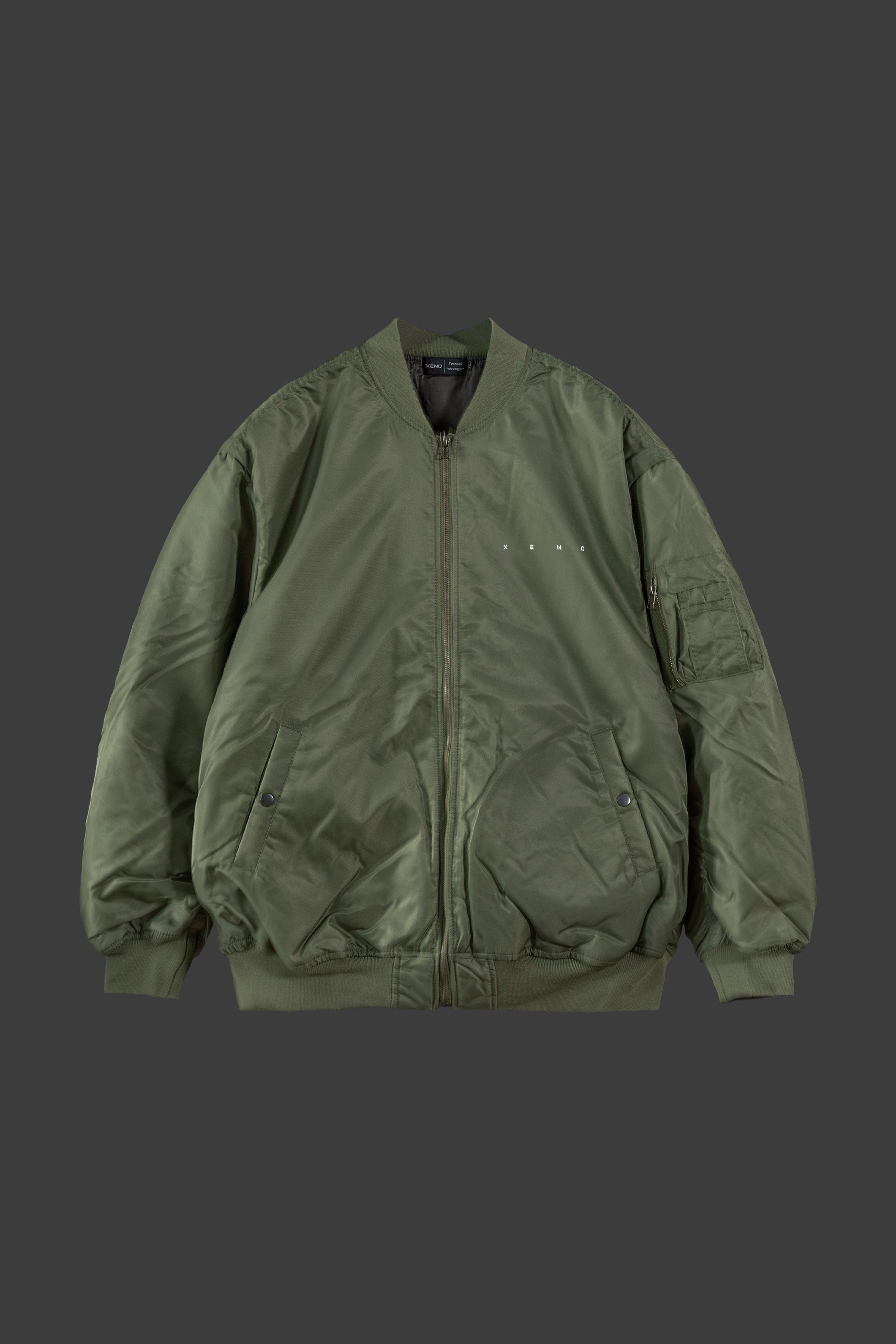 XENO 3D PRINT MA-1 JACKET Olive