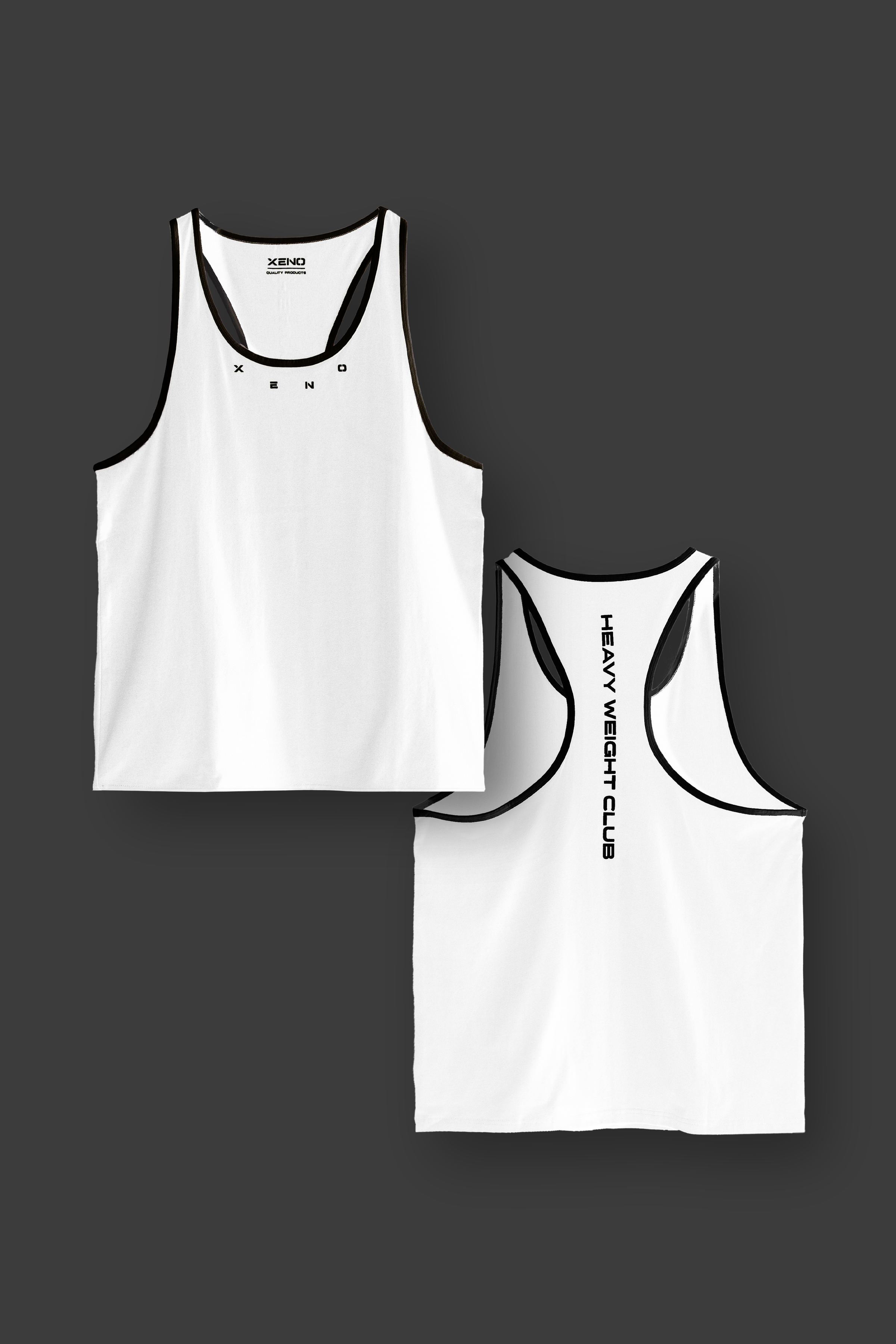 XENO HeavyWeight Club Tank White