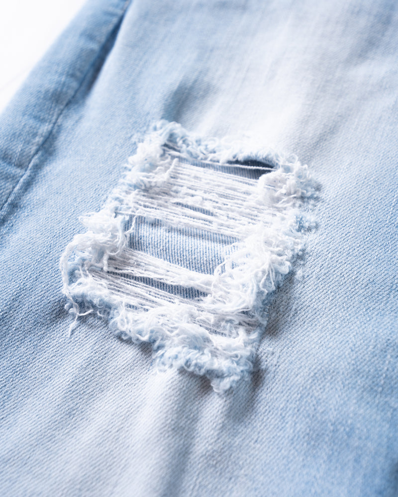 SILVA DENIM PANTS "CLASS 9" DAMAGED LIGHT INDIGO