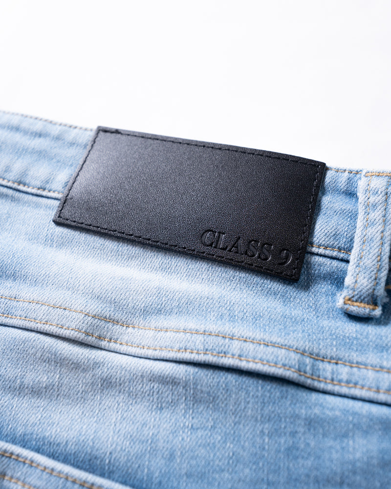 SILVA DENIM PANTS "CLASS 9" DAMAGED LIGHT INDIGO
