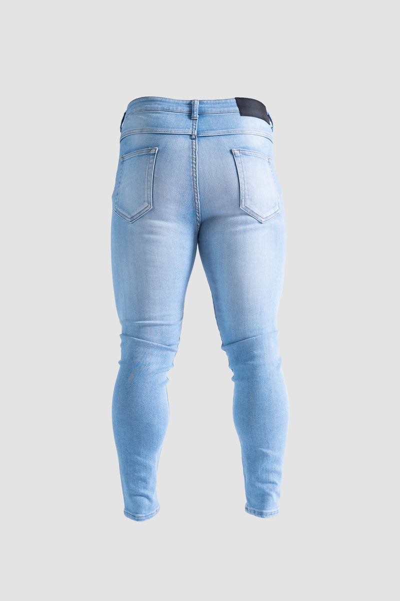 SILVA DENIM PANTS "CLASS 9" DAMAGED LIGHT INDIGO
