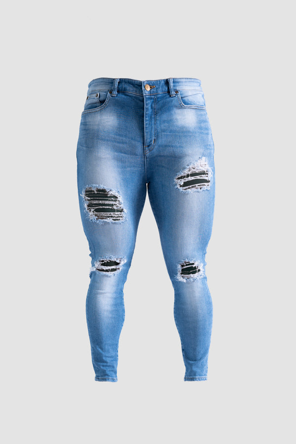 SILVA DENIM PANTS "CLASS 9" DAMAGED INDIGO