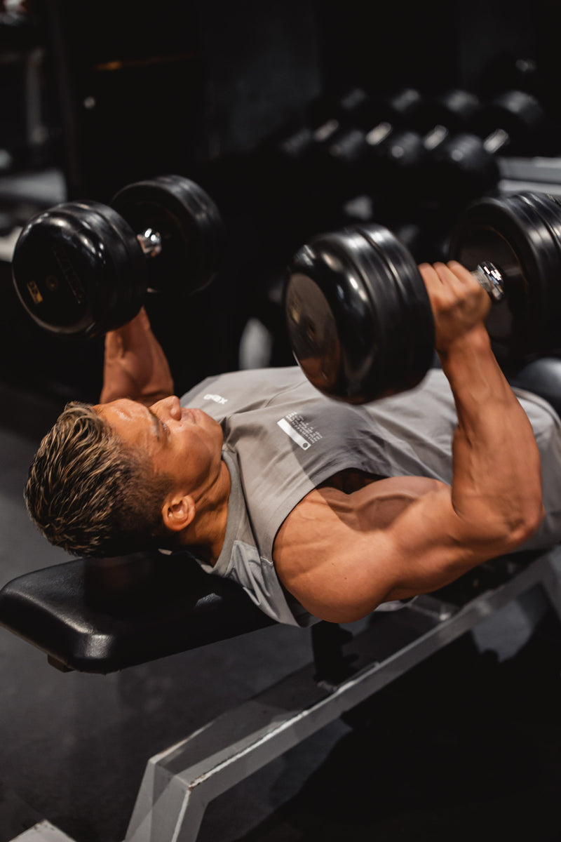 XENO FABRIC BLOCK TANK Gray