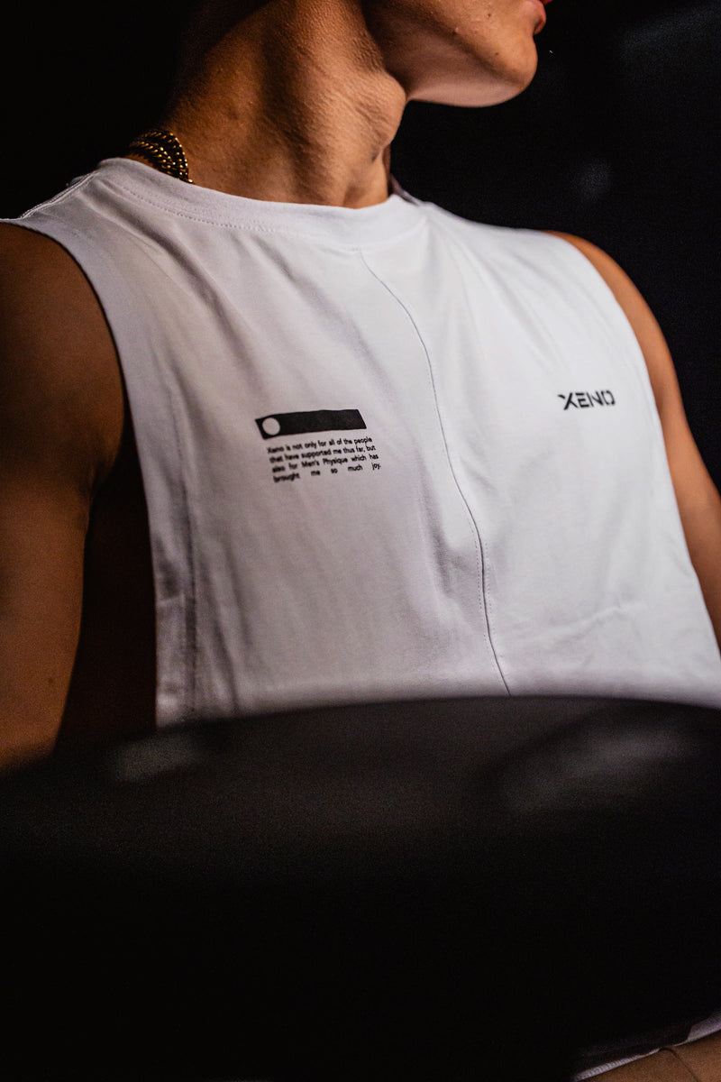 XENO FABRIC BLOCK TANK White