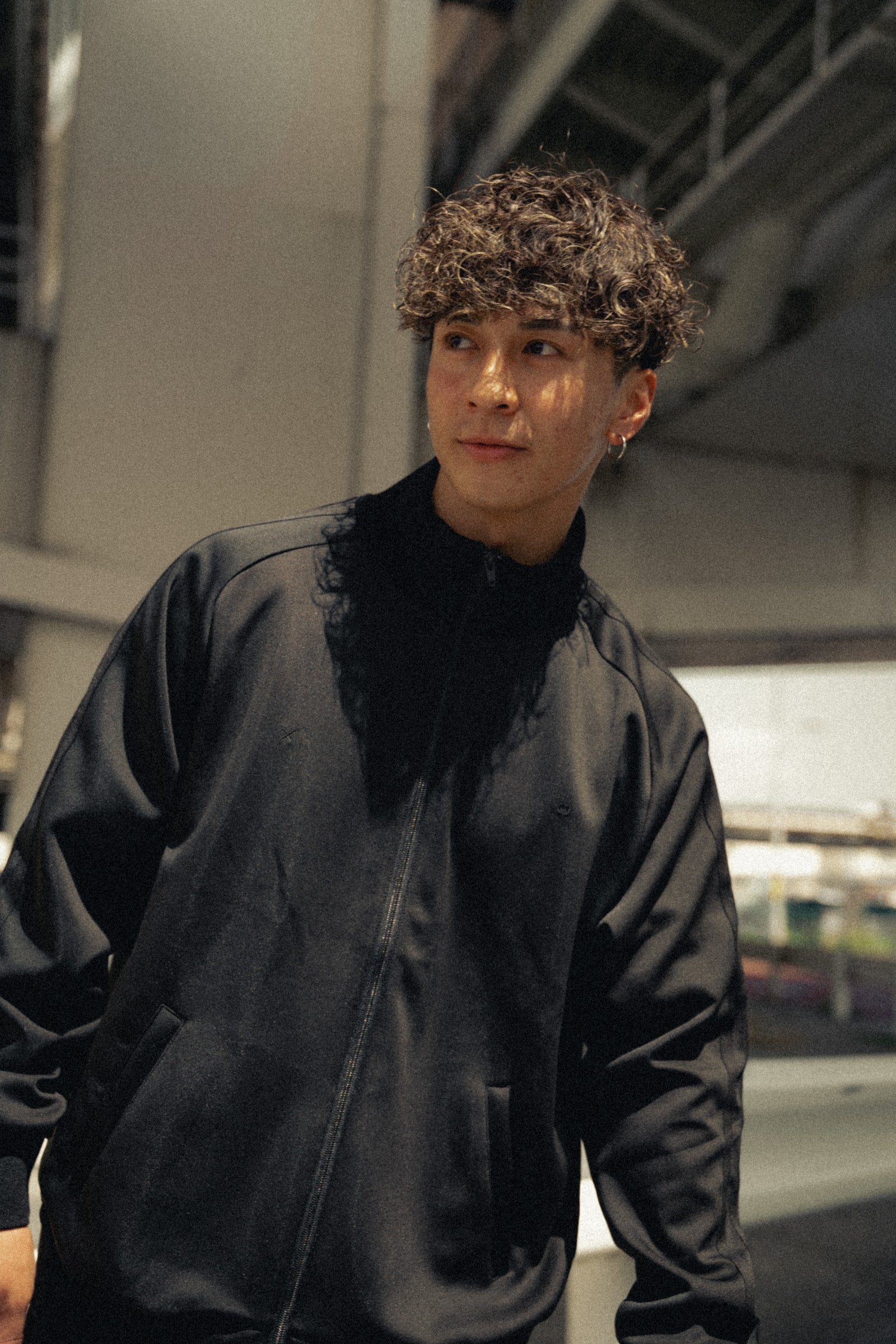 XENO RETRO JERSEY TOPS BLACK x BLACK