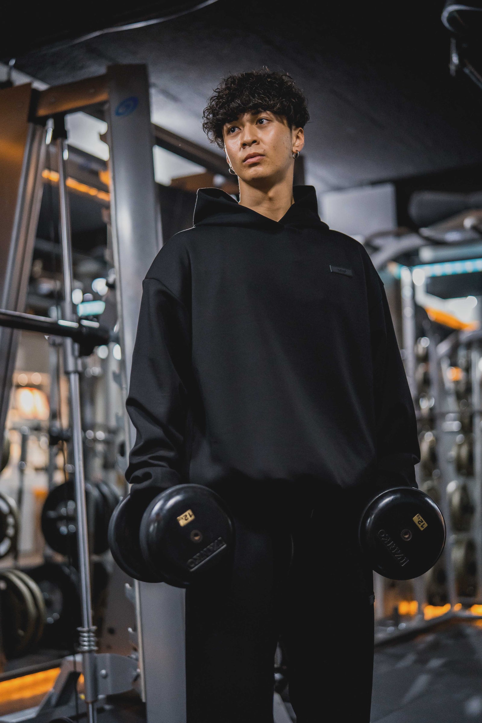 XENO OVERSIZED PREMIUM SWEAT HOODIE BLACK