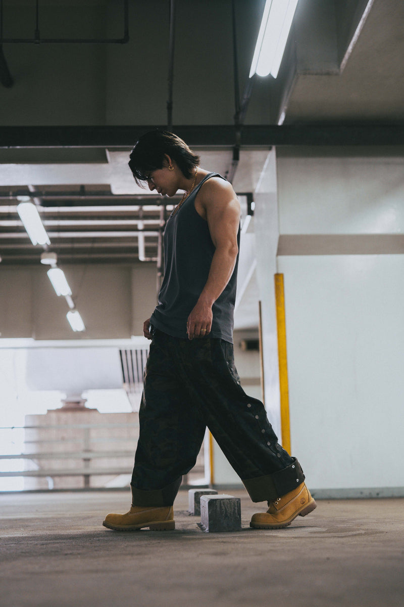 XENO DAMAGE SWEAT PANTS GRAY