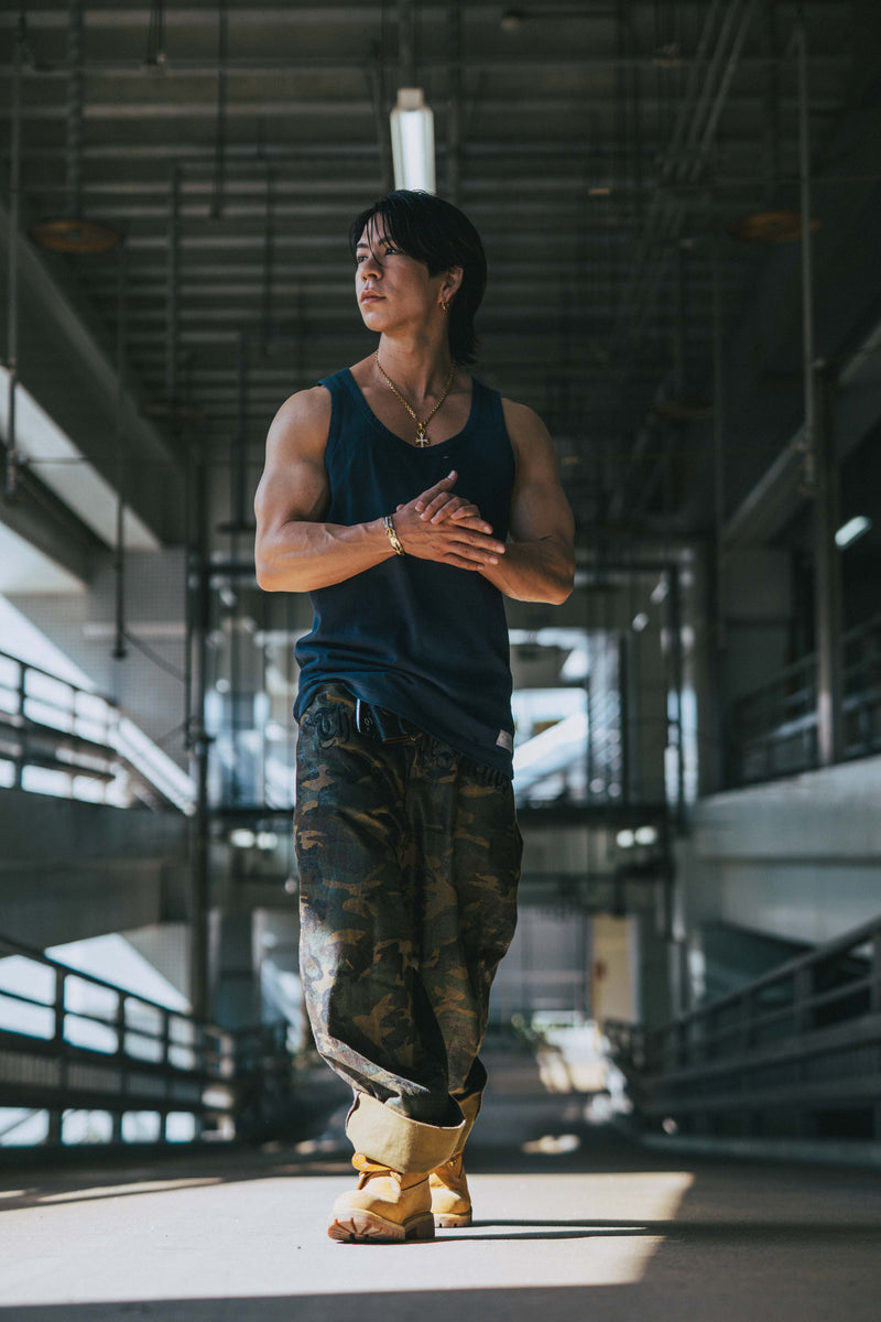 XENO DAMAGE TANKTOP NAVY