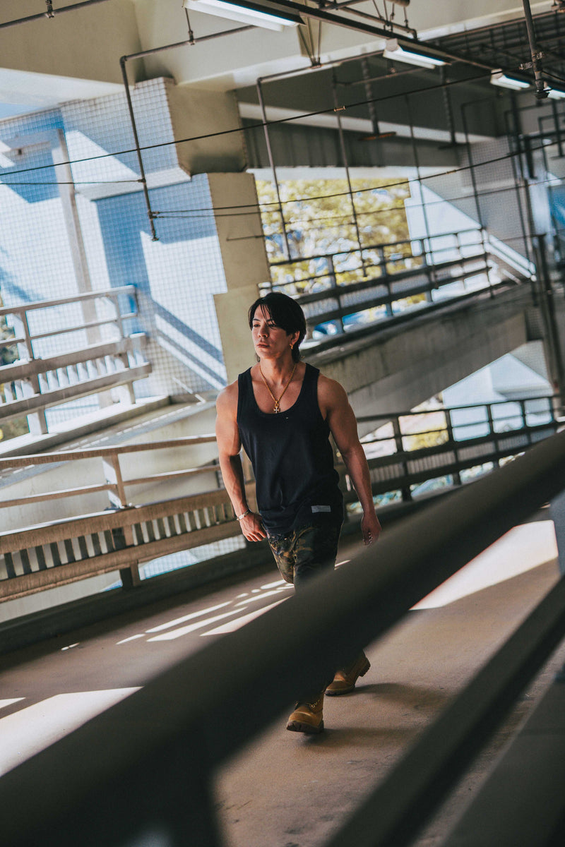 XENO DAMAGE TANKTOP BLACK