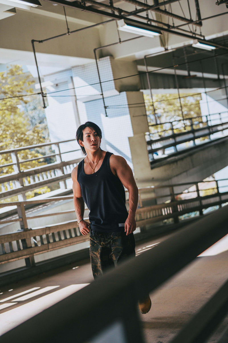 XENO DAMAGE SWEAT PANTS BLACK