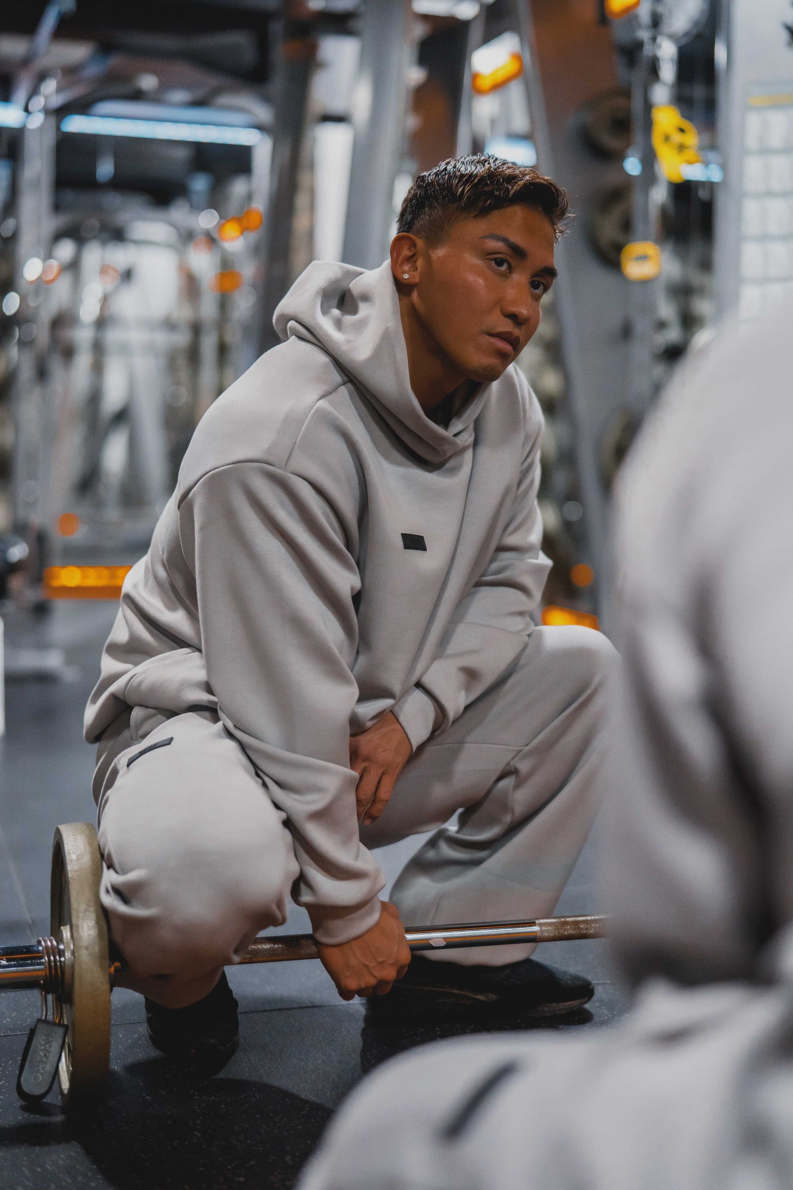 XENO OVERSIZED PREMIUM SWEAT HOODIE GRAY