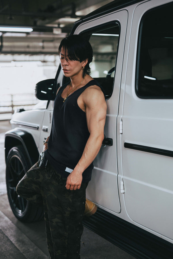 XENO DAMAGE TANKTOP BLACK