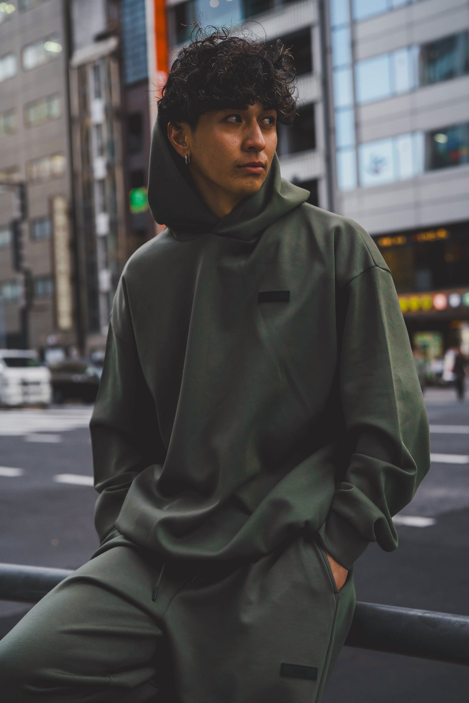 激レア COLD AS LIFE／XLサイズ XENO OVERSIZED PREMIUM SWEAT HOODIE OLIVE