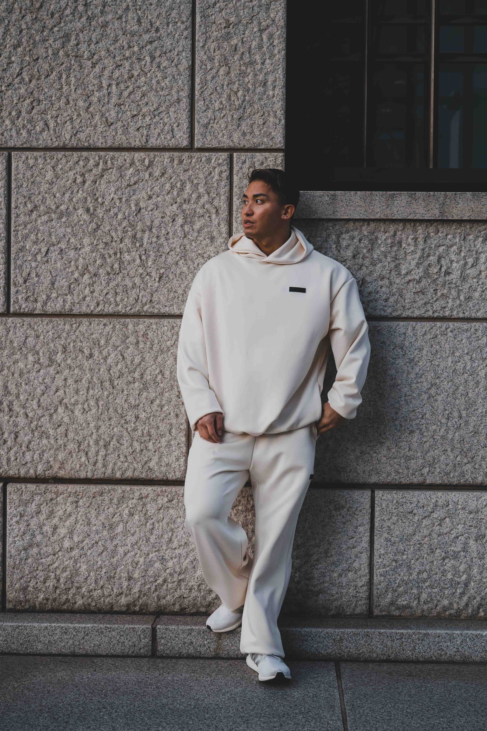 XENO OVERSIZED PREMIUM SWEAT HOODIE NATURAL