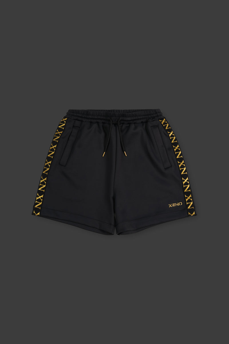 XENO EDGE LINE SHORT PANTS BLACK x GOLD