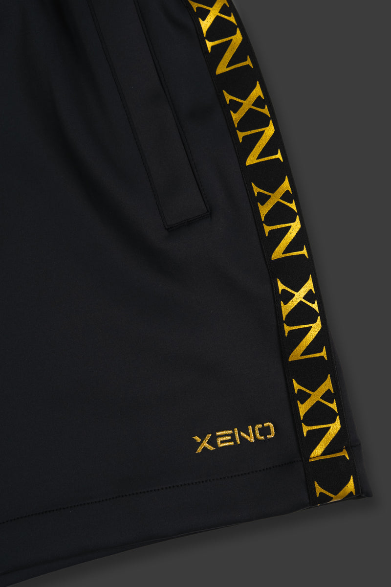 XENO EDGE LINE SHORT PANTS BLACK x GOLD