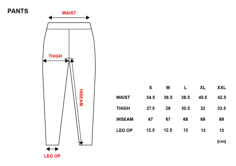 XENO EDGE LINE TRACK PANTS BLACK x BLACK