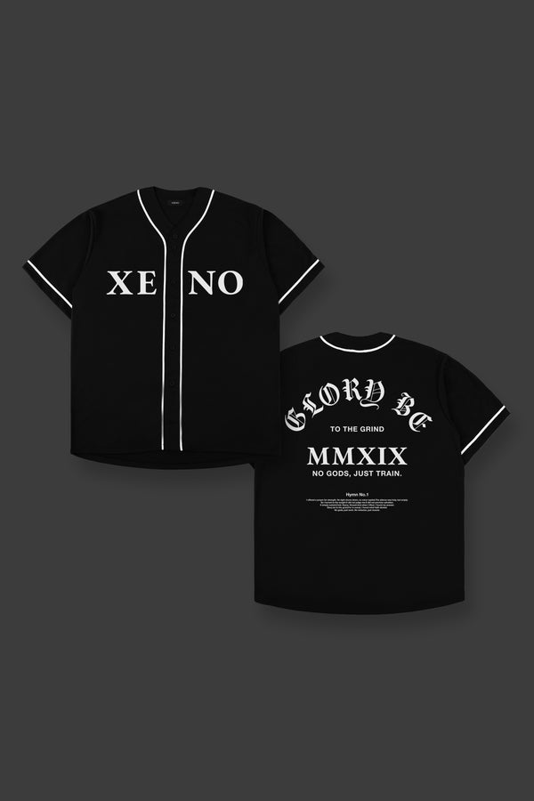 XENO MMXIX BASEBALL SHIRTS BLACK x WHITE