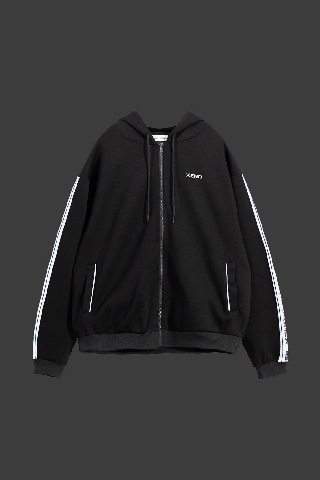 XENO LEGACY TAPE HOODIE Black×White