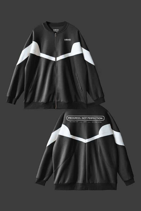 XENO URBAN PUFF JACKET  Black x White