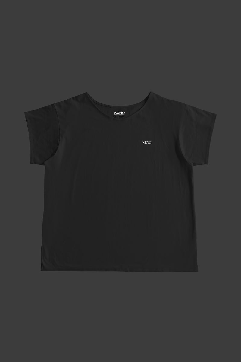 XENO BOAT NECK T-SHIRT Black