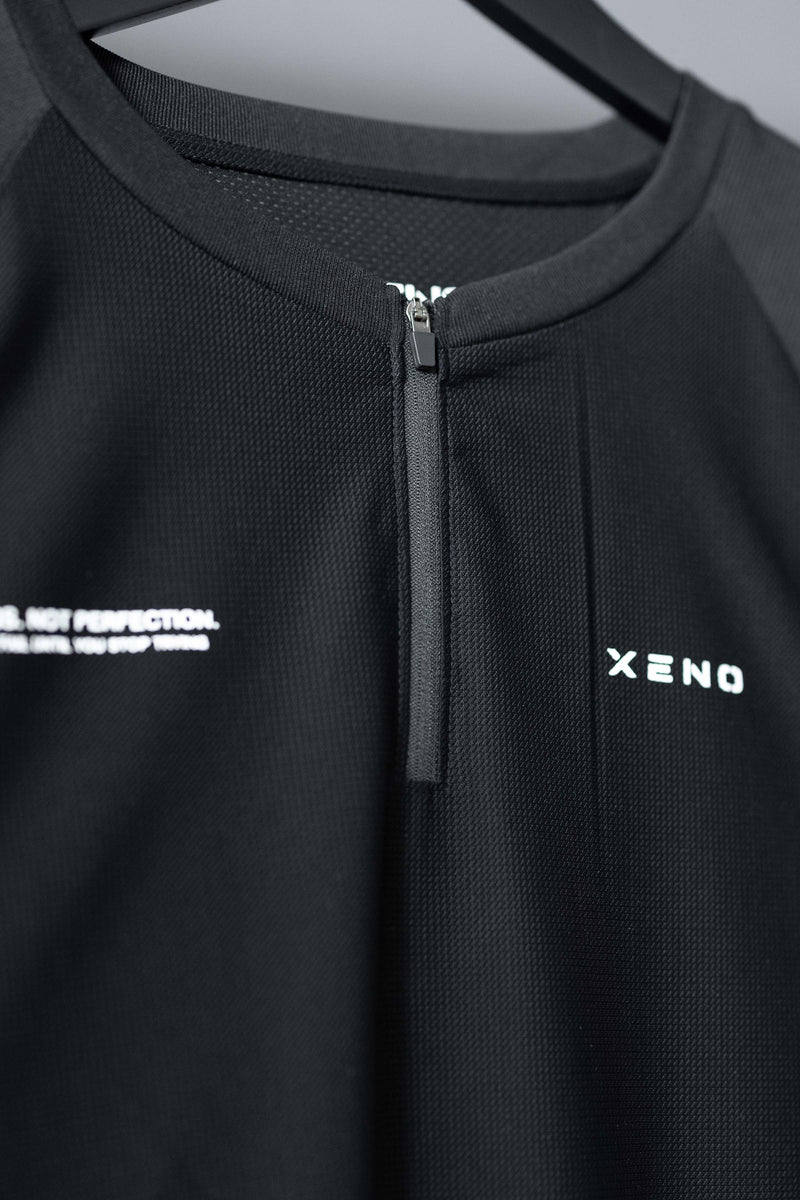 XENO HALF ZIP COMFORTABLE LS SHIRT Black