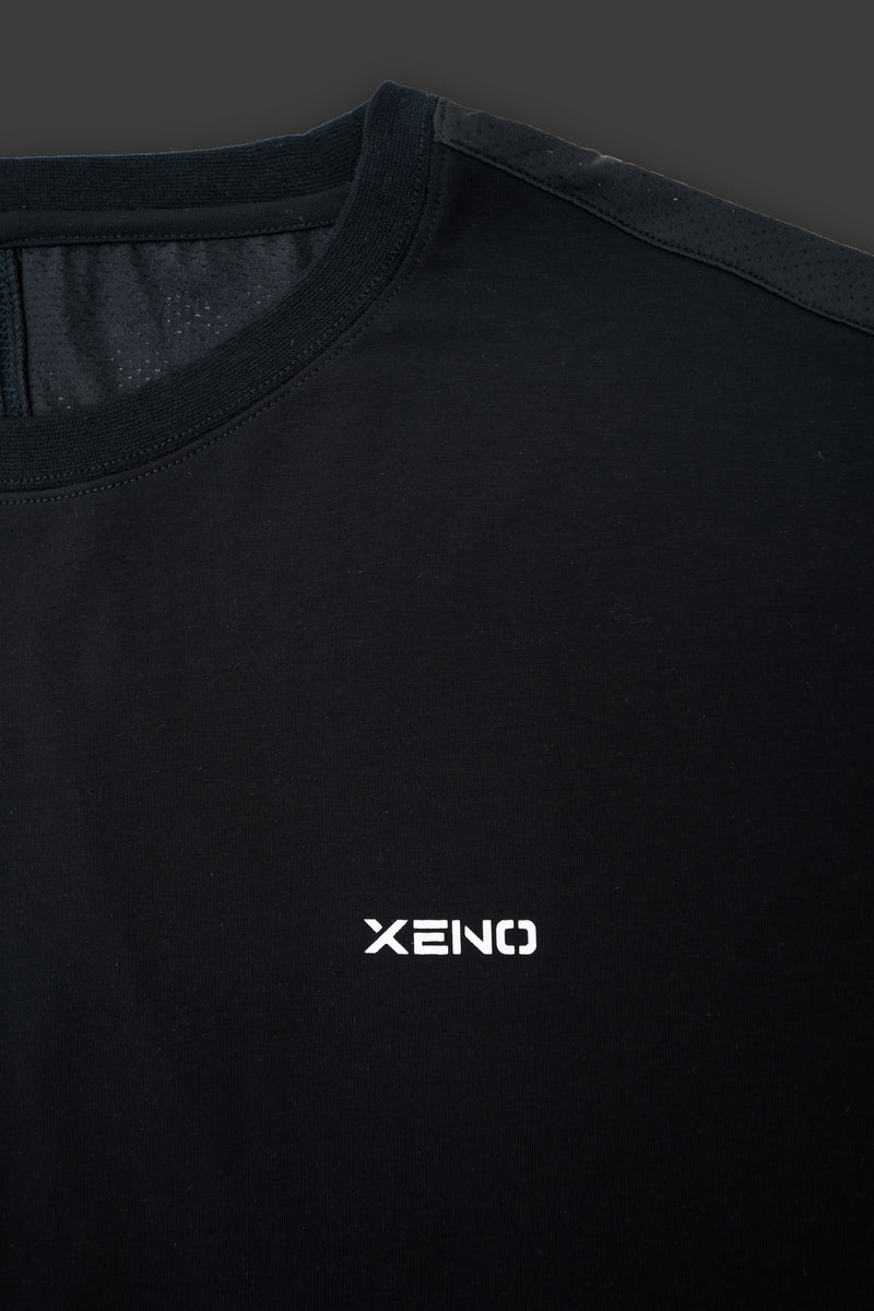 XENO FABRIC BLOCK T-SHIRT Black