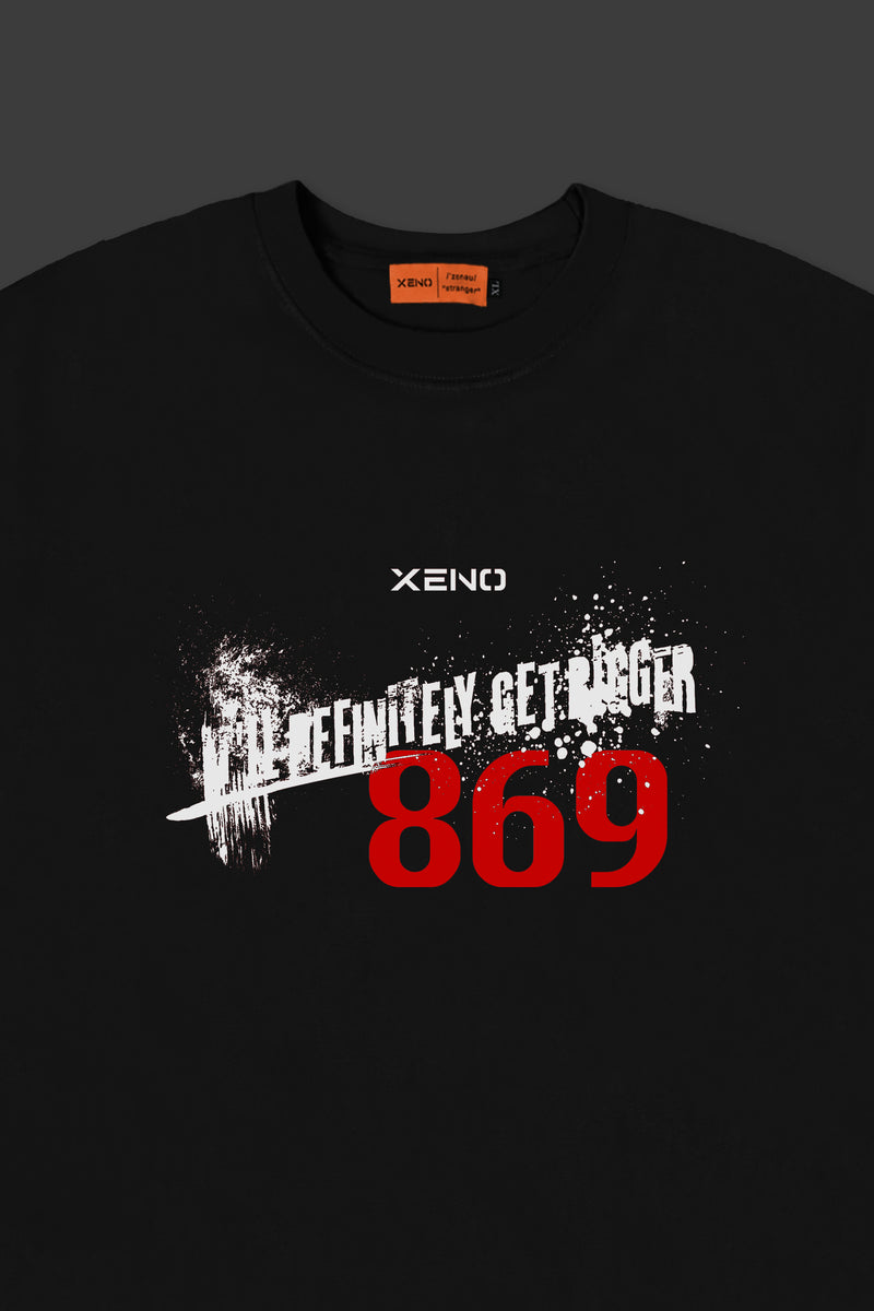 XENO "Definitely Get Bigger" T-SHIRTS BLACK