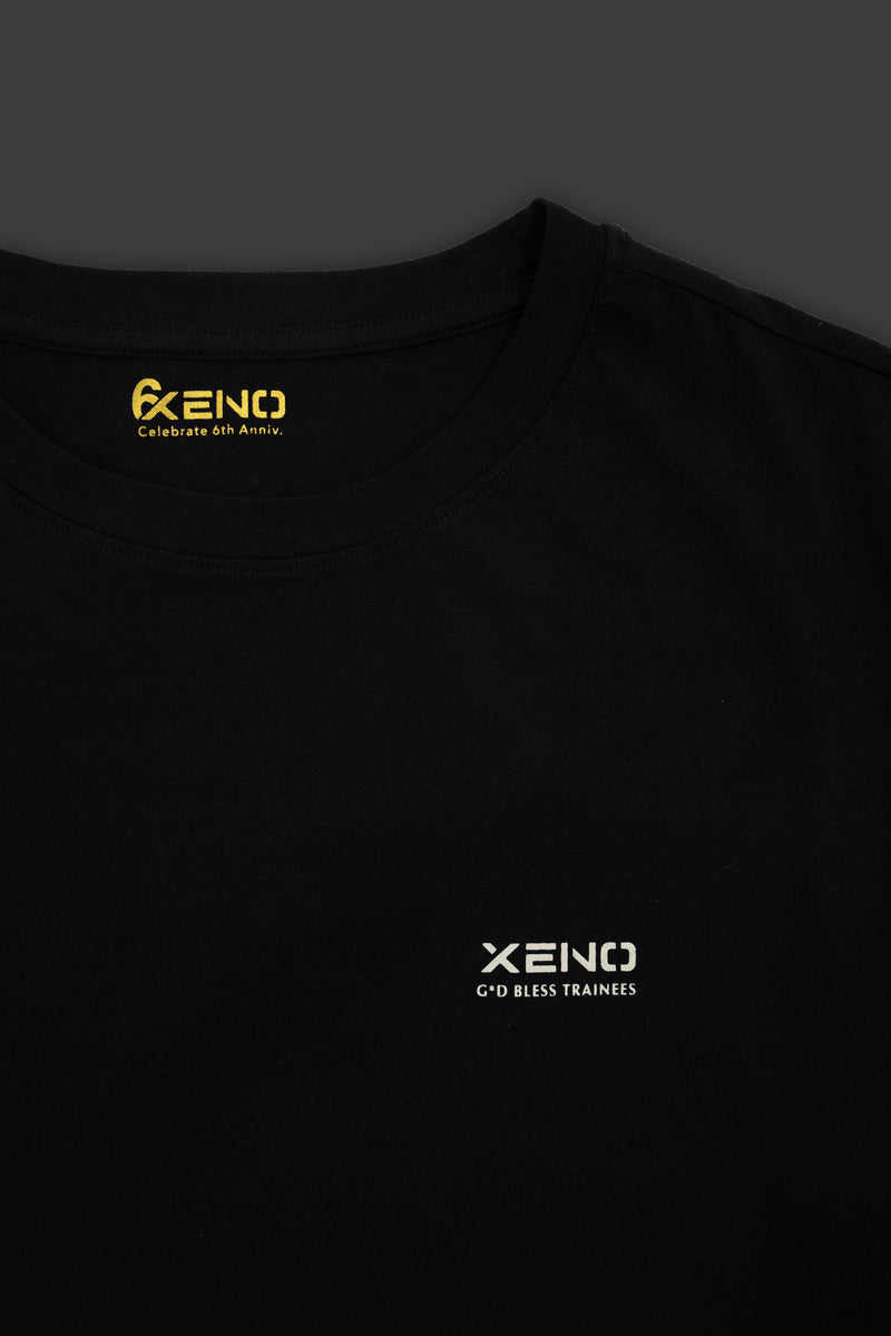 XENO USA LETTERING T-SHIRT BLACK