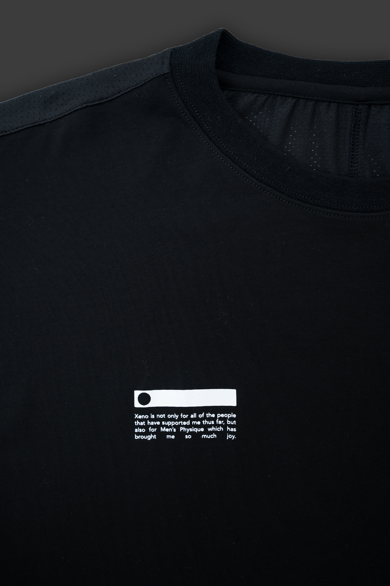 XENO FABRIC BLOCK T-SHIRT Black