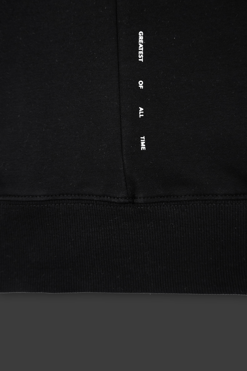 XENO CROSS EMBROIDERY SWEAT HOODIE Black