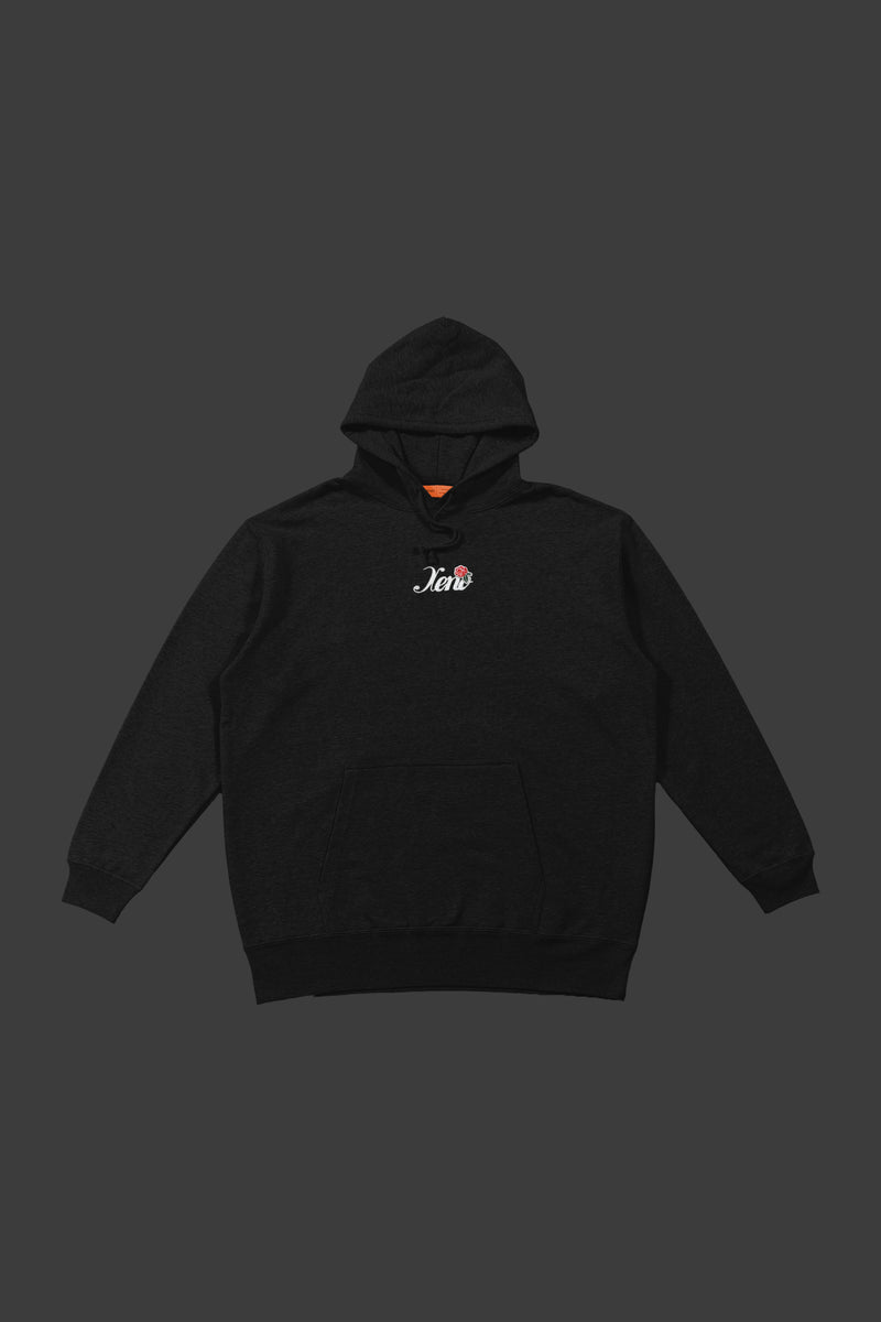 XENO ROSE EMBROIDERY HOODIE Black