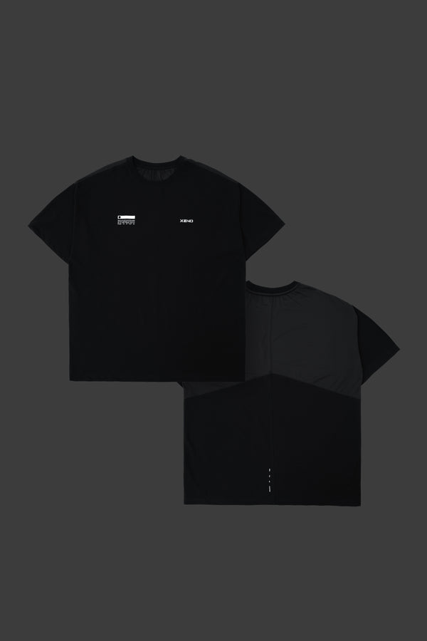 XENO FABRIC BLOCK T-SHIRT Black