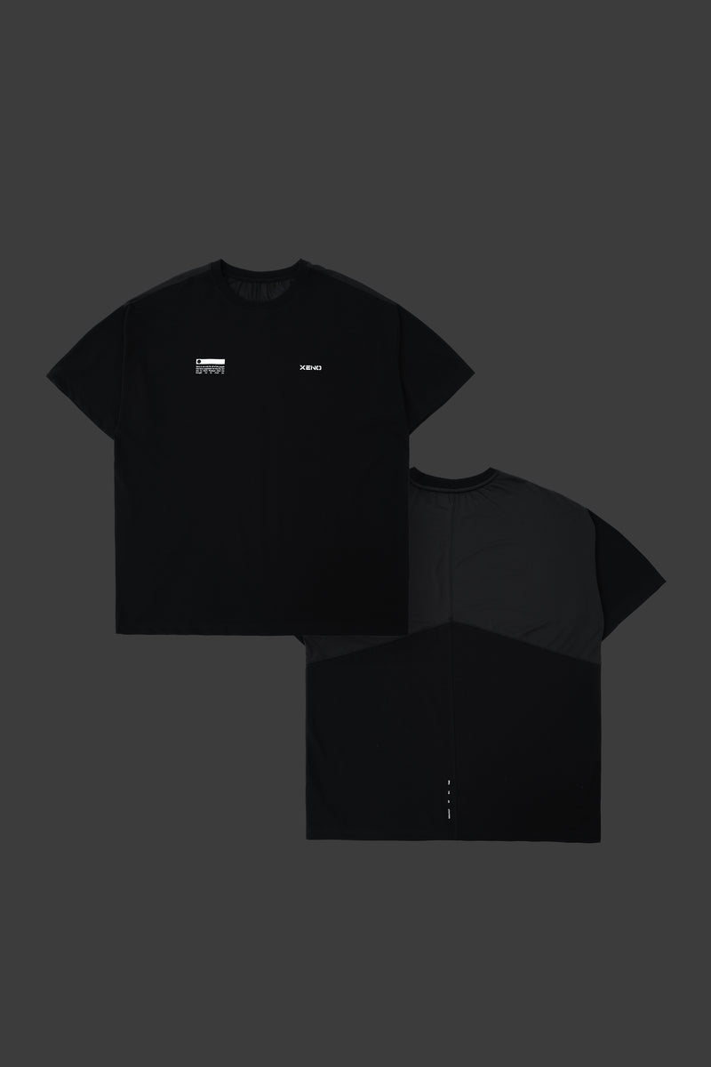 XENO FABRIC BLOCK T-SHIRT Black