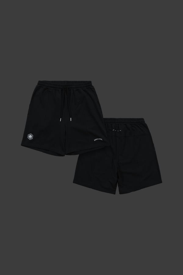 XENO CROSS EMBROIDERY SWEAT SHORTS Black