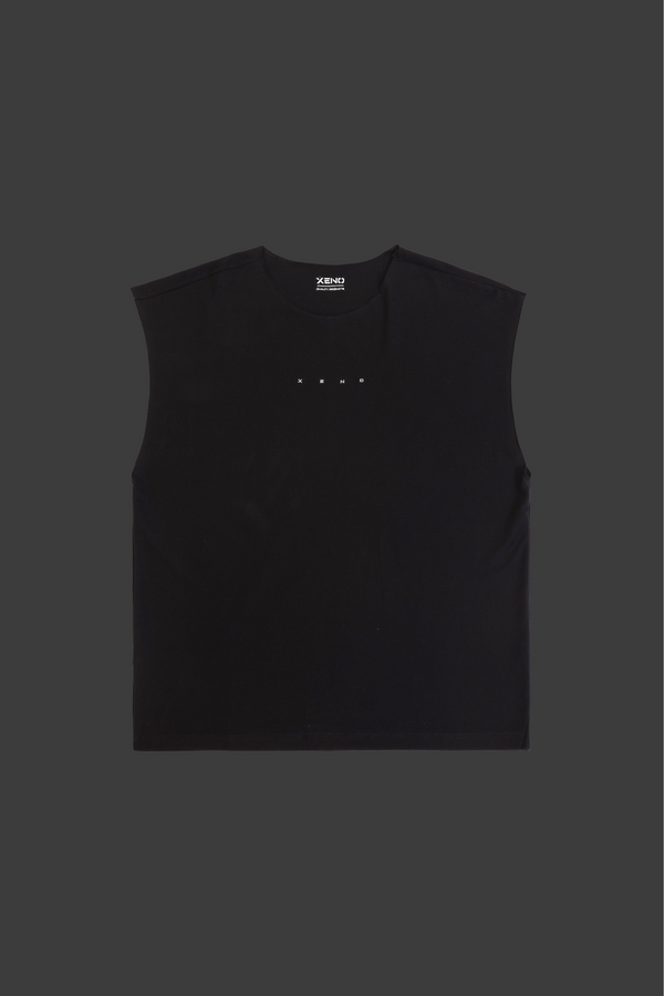 XENO BACK SIDE SWEAT TANK BLACK