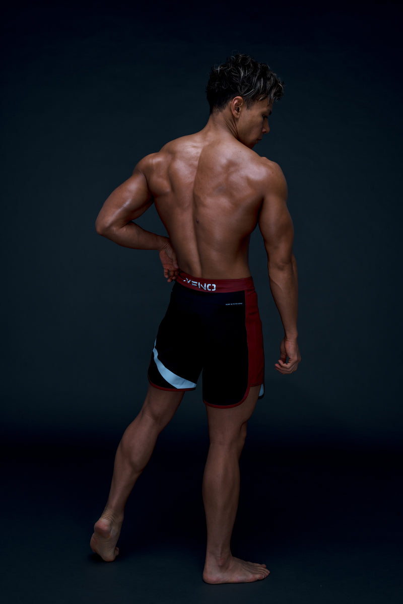 XENO PHASE COLOR STAGE SHORTS CRIMSON RED