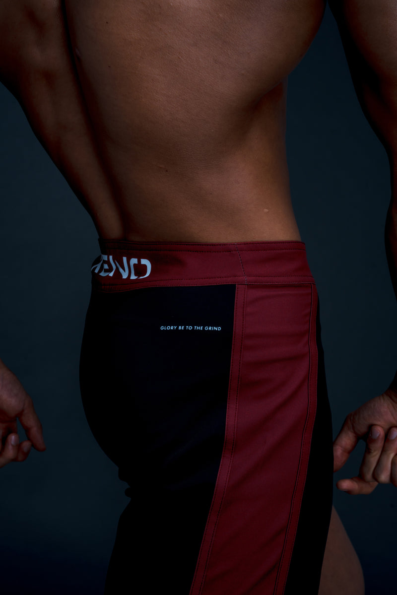 XENO PHASE COLOR STAGE SHORTS CRIMSON RED