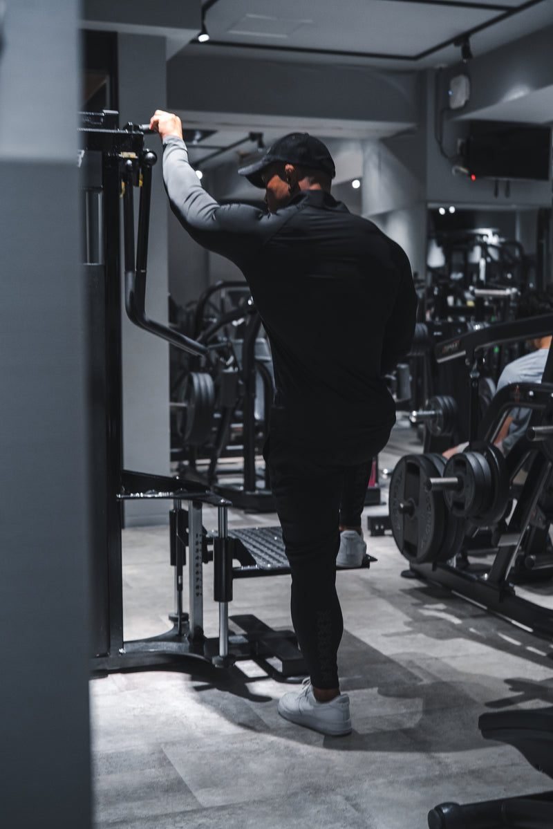 XENO MONOGRAM PANTS BLACK x BLACK