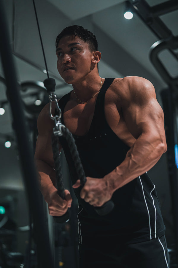 XENO PIPING STRINGER BLACK x WHITE