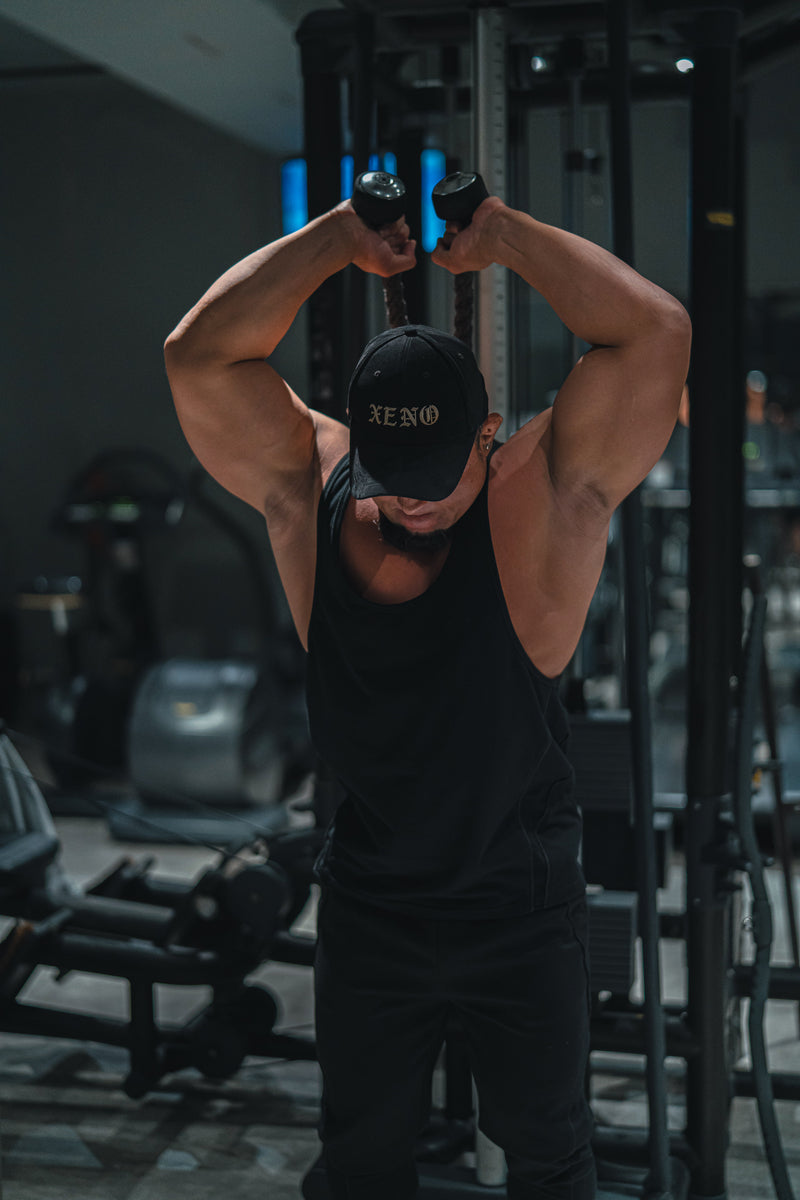 XENO PIPING STRINGER BLACK x BLACK