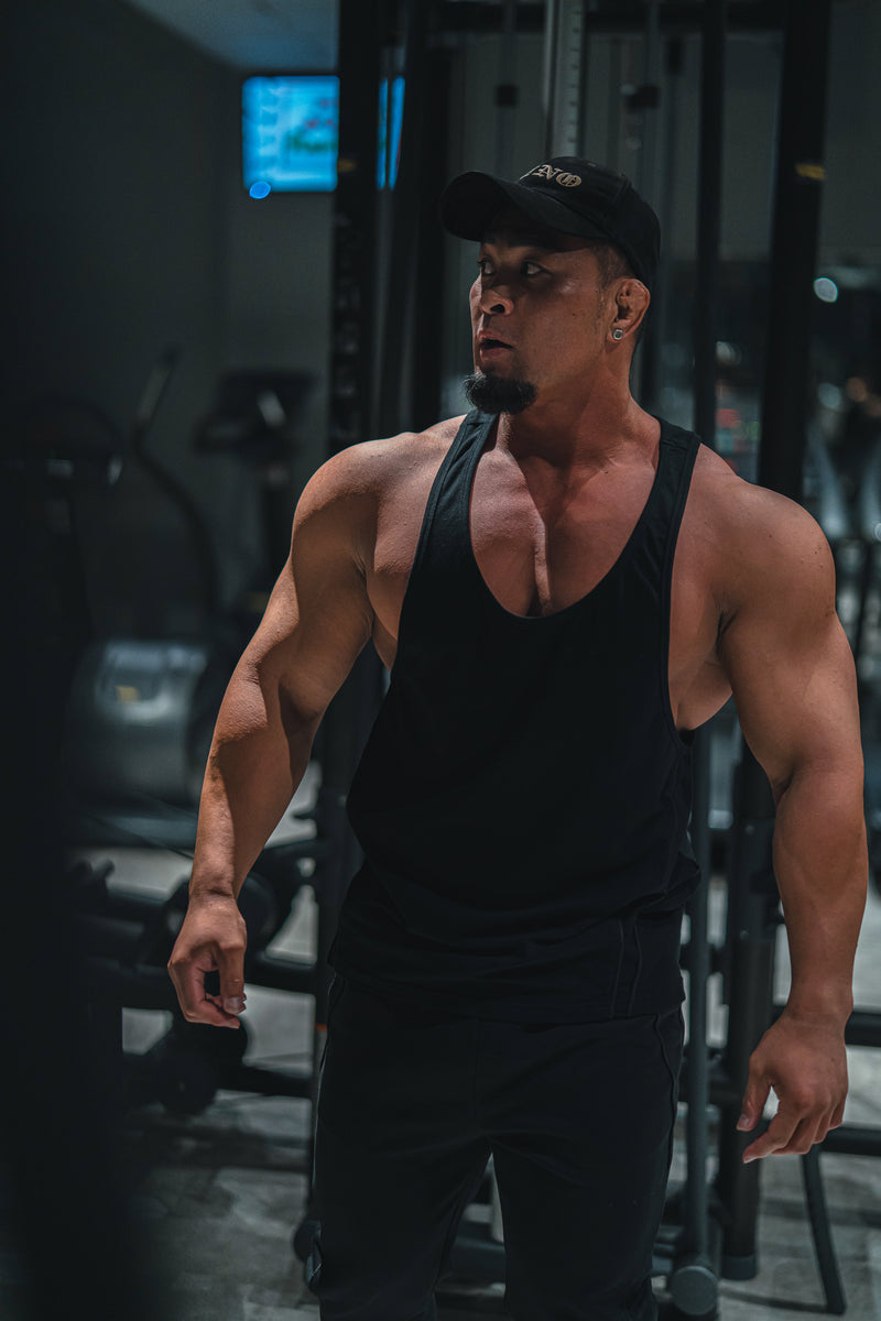 XENO PIPING STRINGER BLACK x BLACK