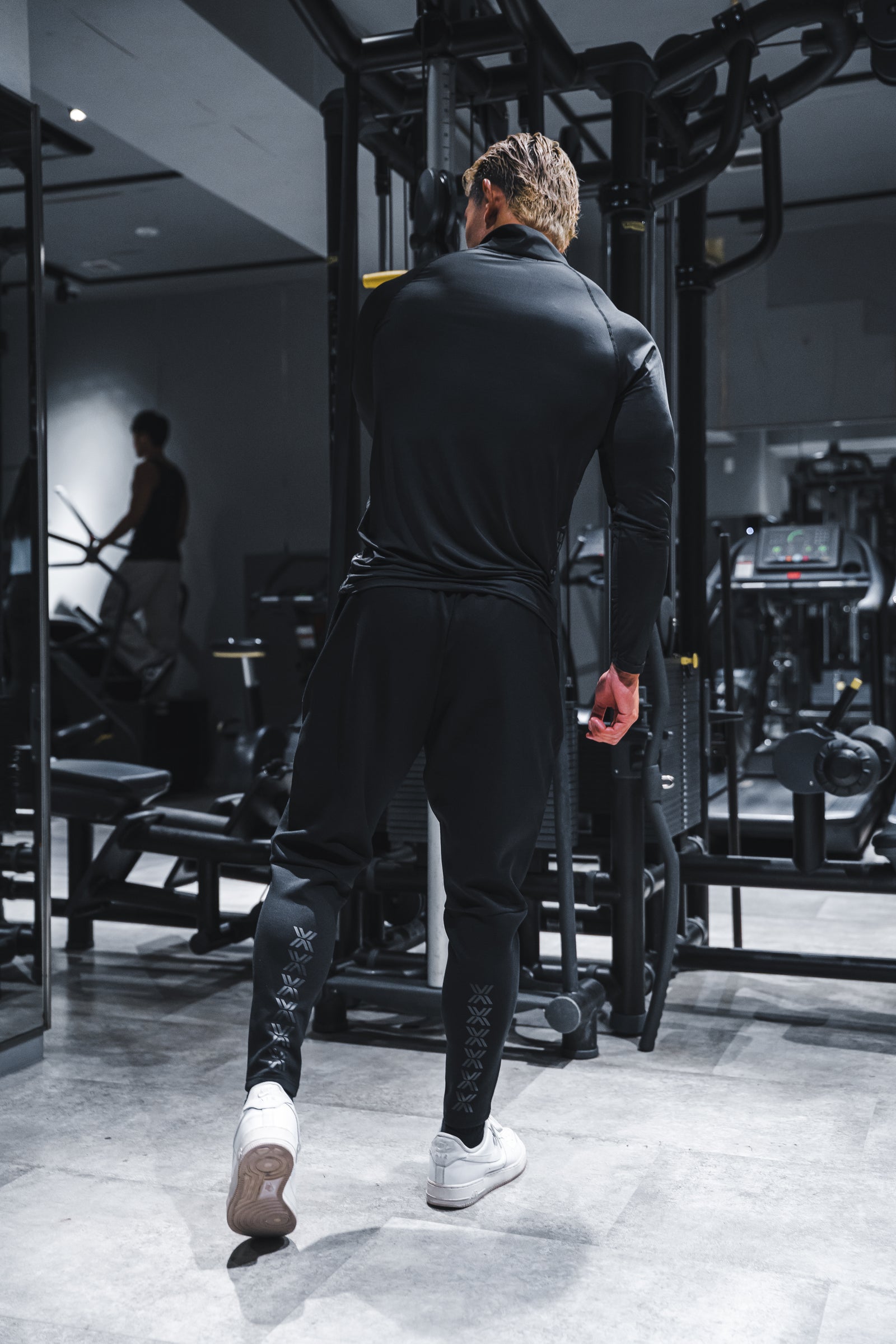 XENO MONOGRAM PANTS BLACK x BLACK