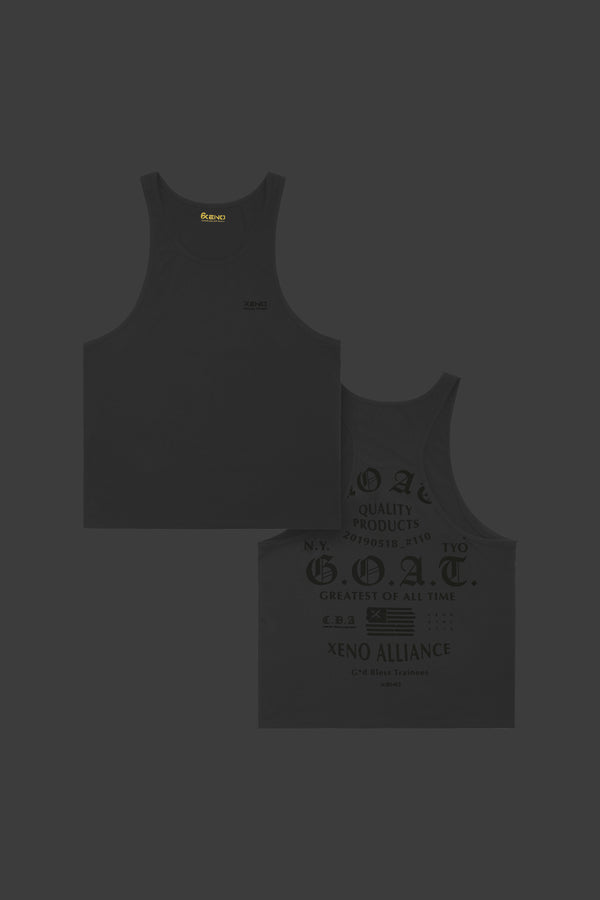 XENO USA LETTERING TANK CHARCOAL