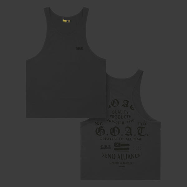 XENO USA LETTERING TANK CHARCOAL