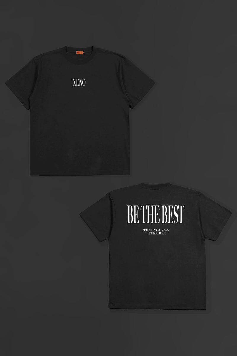 XENO THE BEST T-SHIRT Charcoal White