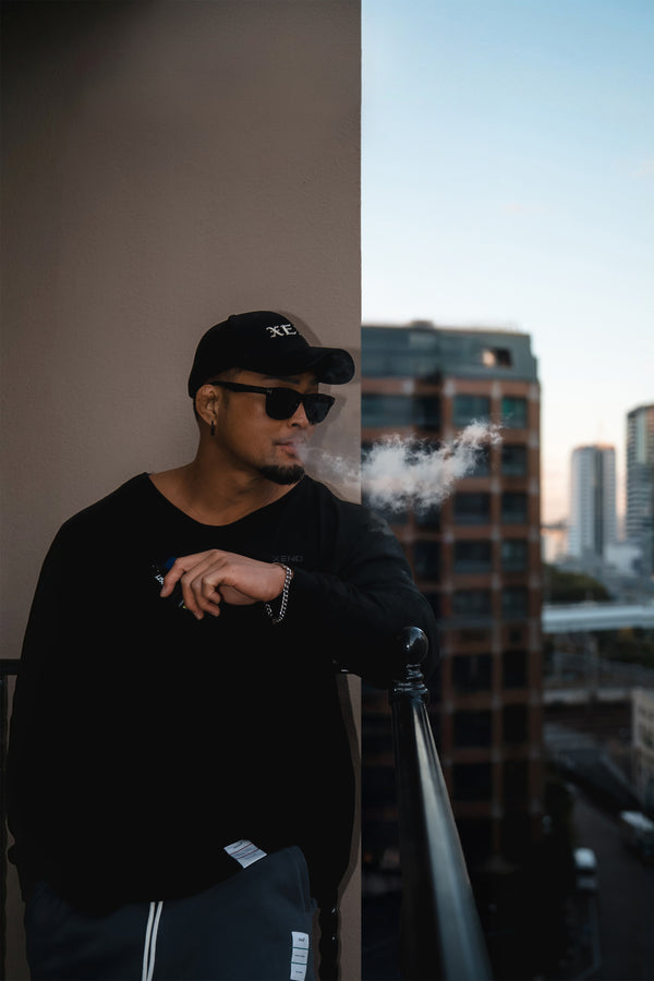 XENO BOAT NECK RELAX L/S TEE BLACK