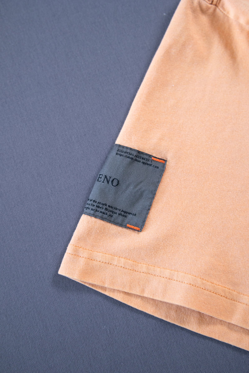 XENO PIGMENT DYED T-SHIRT FADED ORANGE