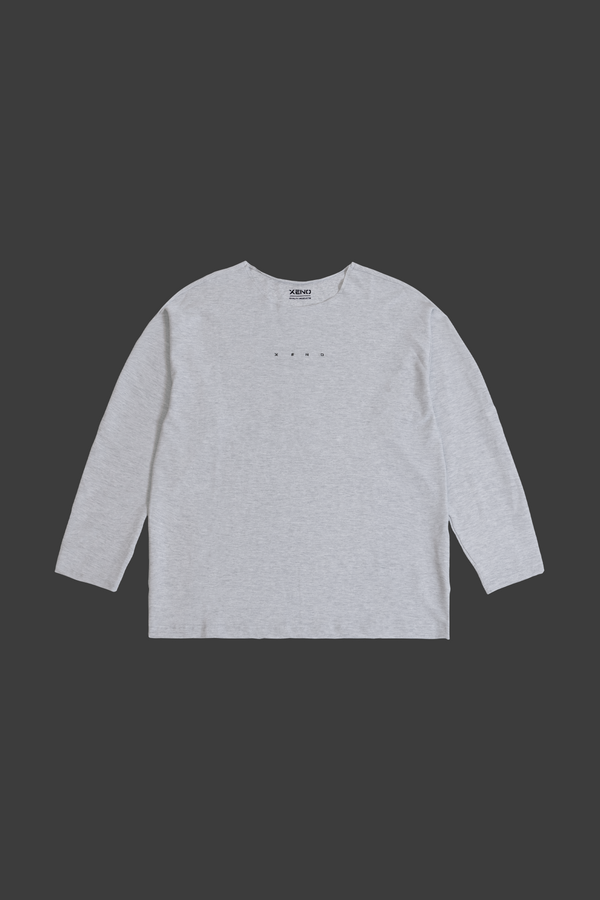 XENO BACK SIDE SWEAT LS SHIRT GRAY