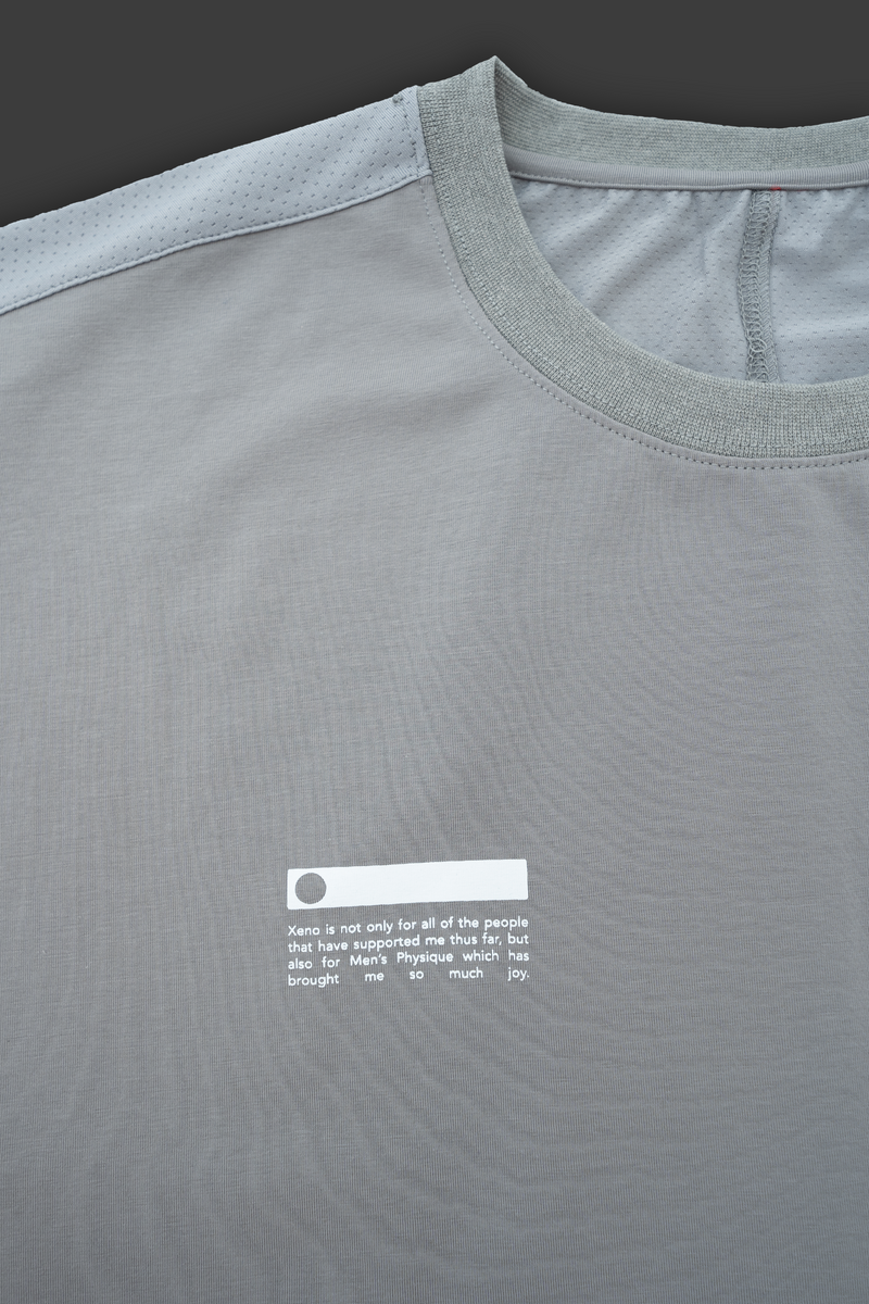 XENO FABRIC BLOCK T-SHIRT Gray